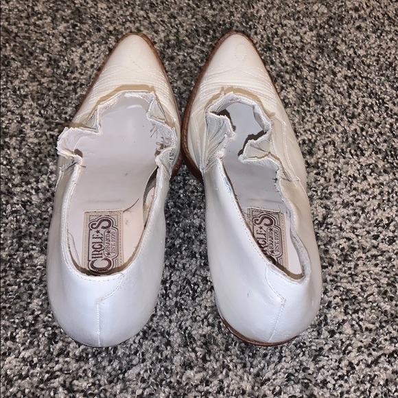 Vintage Circle S Brand Boots Cowgirl ankle Booties size 7 m Leather Brazil - Picture 3 of 6